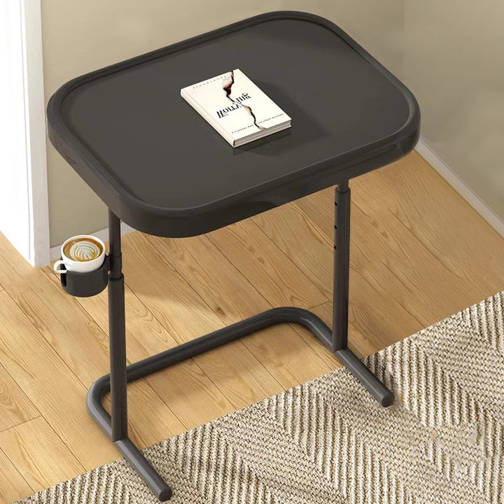 Modern Minimalist Rectangular MDF Iron Carbon Steel Side Table Removable For Living Room