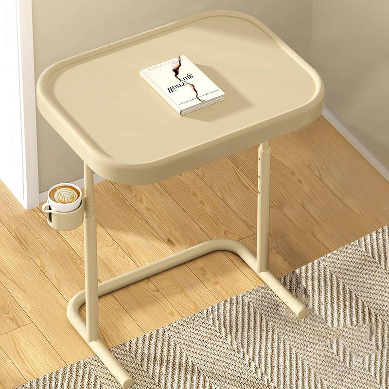 Modern Minimalist Rectangular MDF Iron Carbon Steel Side Table Removable For Living Room