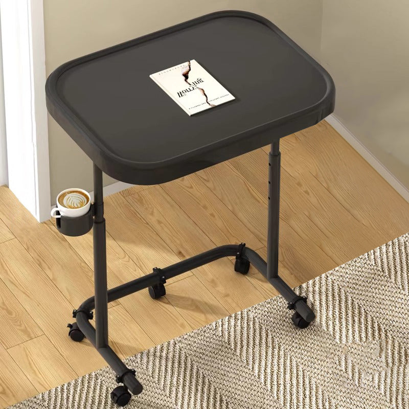 Modern Minimalist Rectangular MDF Iron Carbon Steel Side Table Removable For Living Room