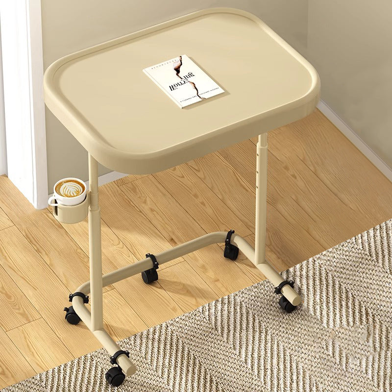 Modern Minimalist Rectangular MDF Iron Carbon Steel Side Table Removable For Living Room