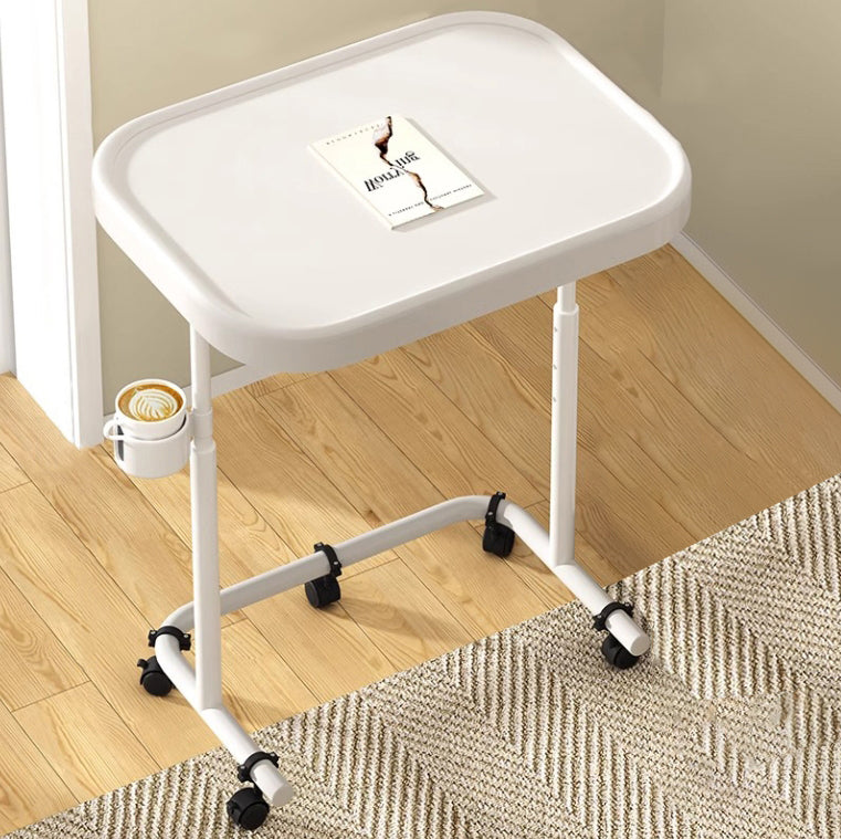 Modern Minimalist Rectangular MDF Iron Carbon Steel Side Table Removable For Living Room