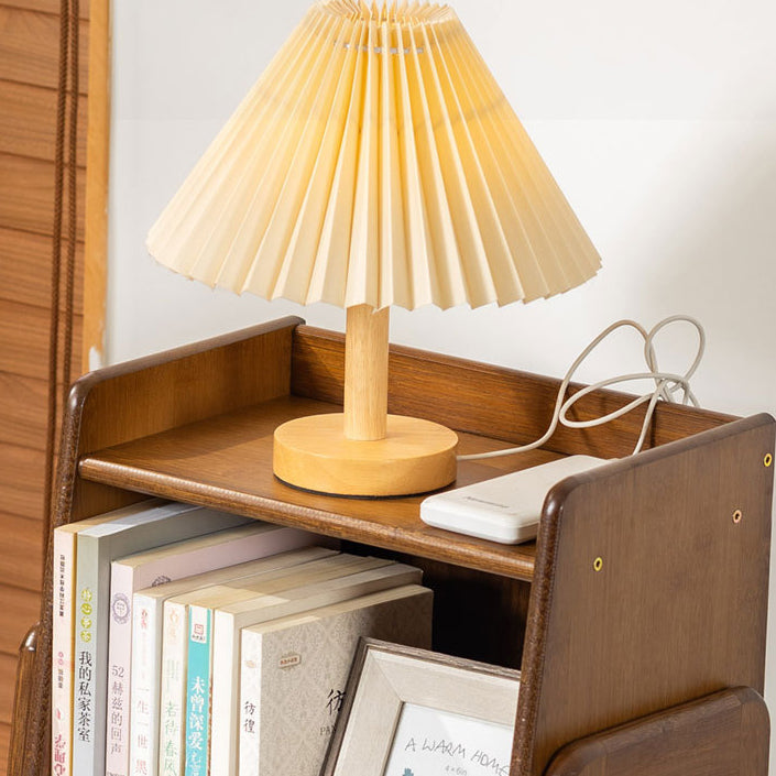 Traditional Japanese Square Bamboo Bookshelves 3/4/5 Tier For Living Room