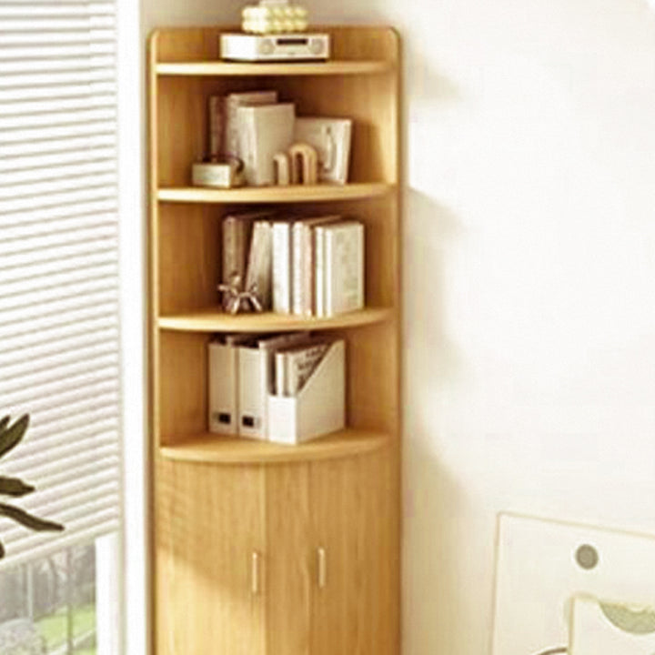 Étagères à livres en bois massif triangulaires créatives contemporaines à 4 étagères pour chambre 