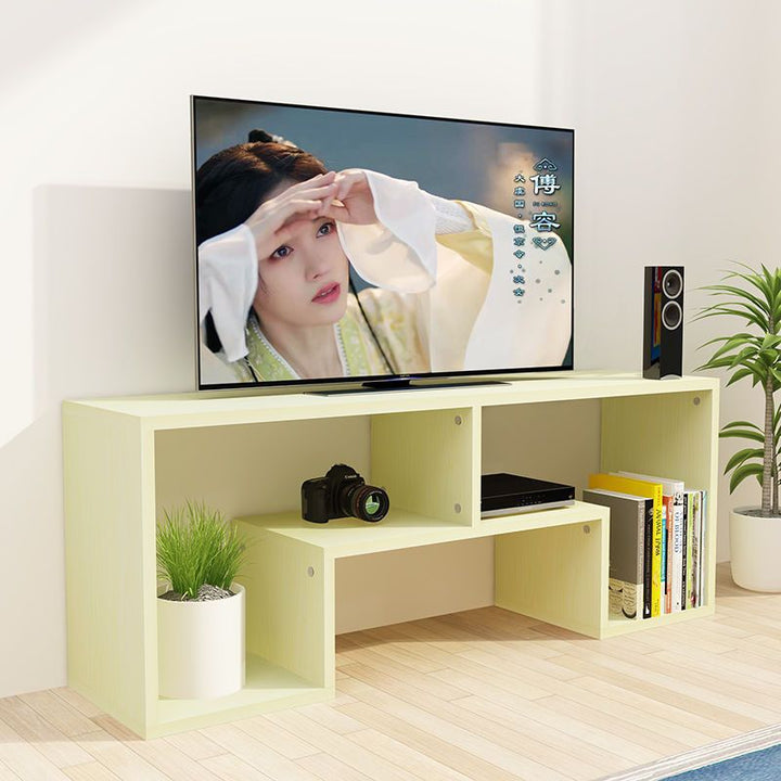 Modern Minimalist Rectangular Particle Board TV Stand For 2-Tier For Living Room