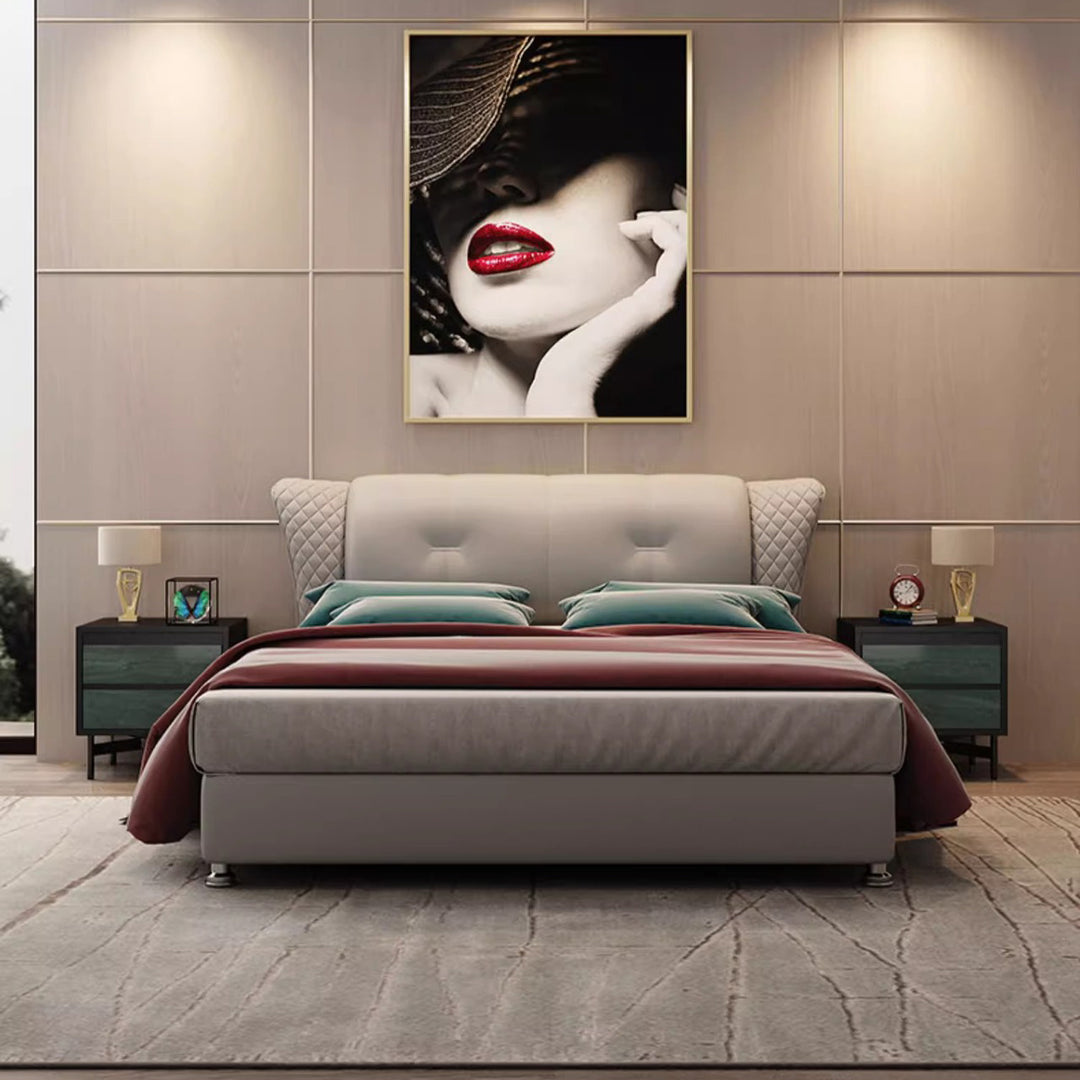 Moderner Shabby-Chic-Nachttisch mit abnehmbarer rechteckiger Tischplatte aus Sperrholz, Beschlägen und Holzfurnier, 2 Schubladen, für das Schlafzimmer 