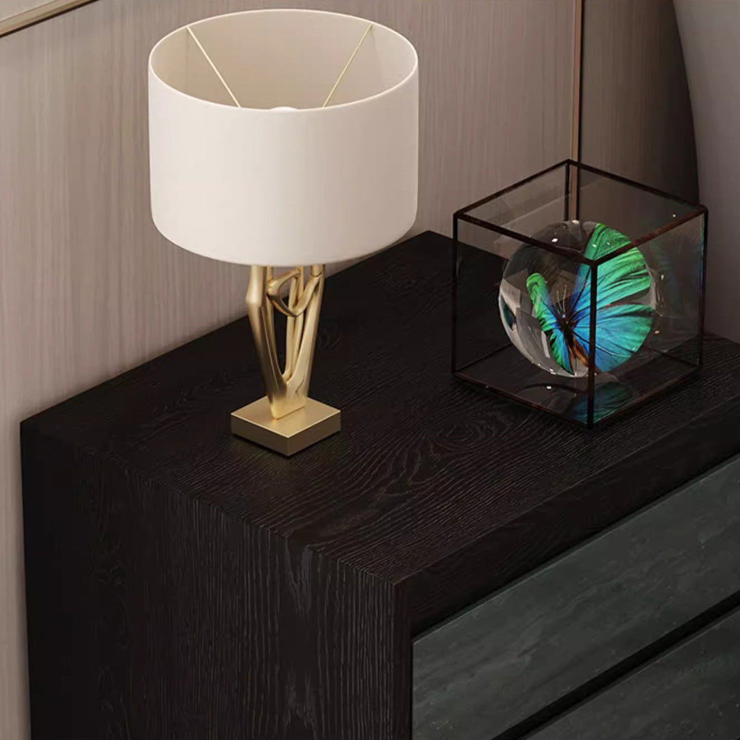 Moderner Shabby-Chic-Nachttisch mit abnehmbarer rechteckiger Tischplatte aus Sperrholz, Beschlägen und Holzfurnier, 2 Schubladen, für das Schlafzimmer 