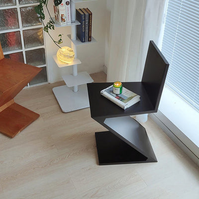 Contemporary Scandinavian Z-shaped Solid Wood Dining Chair Backrest For Living Room
