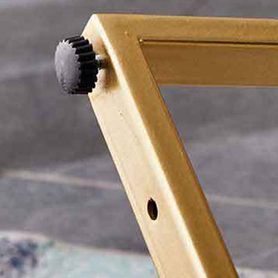 Mesa de Café Redonda Moderna Minimalista de Metal y Madera de 3 Niveles para Sala de Estar 