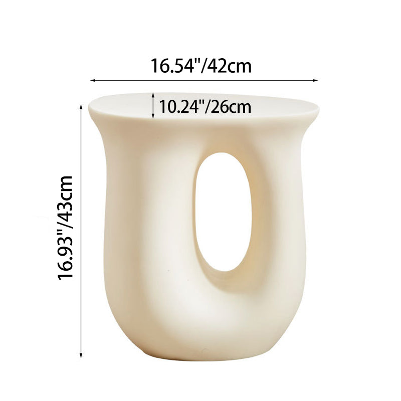 Moderner minimalistischer ovaler Skelett-Kunststoff-Couchtisch 1-stufig für das Wohnzimmer 