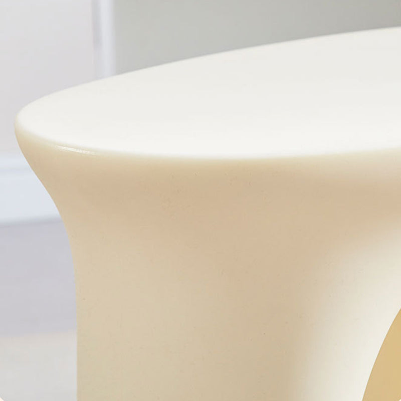 Moderner minimalistischer ovaler Skelett-Kunststoff-Couchtisch 1-stufig für das Wohnzimmer 
