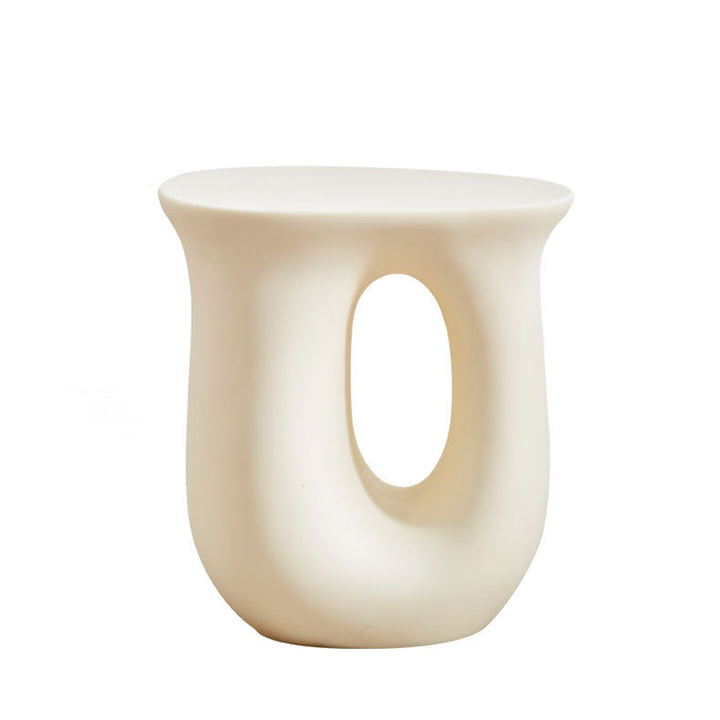 Moderner minimalistischer ovaler Skelett-Kunststoff-Couchtisch 1-stufig für das Wohnzimmer 