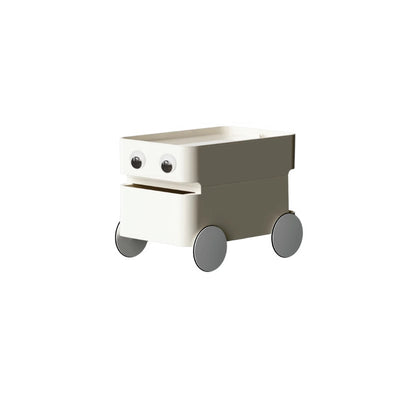 Table d'appoint rectangulaire minimaliste moderne en ABS avec roues universelles mobiles 1/2/3/4 tiroirs pour salon 