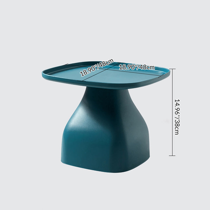 Moderner minimalistischer quadratischer PP-Couchtisch 1-stufig für das Wohnzimmer 