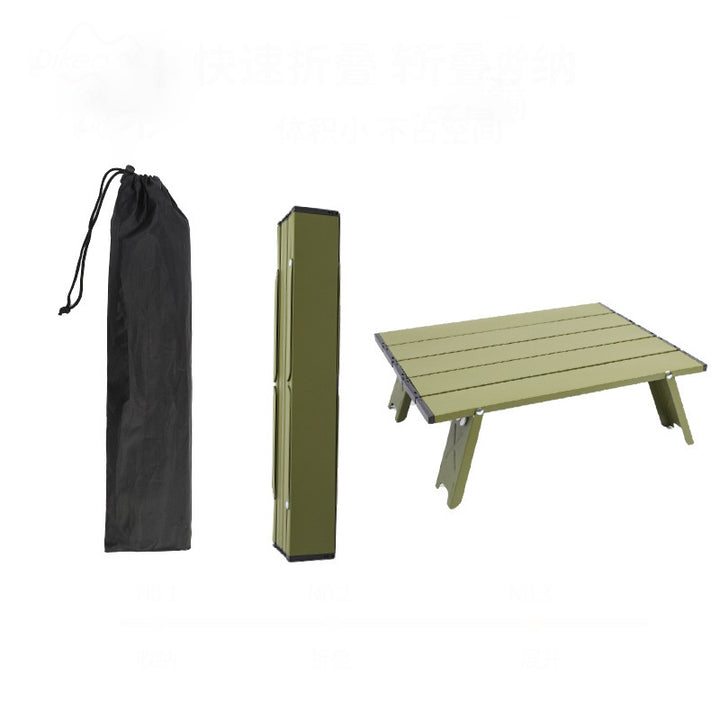 Modern Simplicity Rectangular Aluminum Alloy Foldable Outdoor Camping Coffee Table 1-Tier For Garden