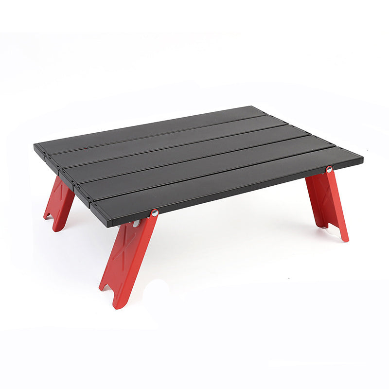 Modern Simplicity Rectangular Aluminum Alloy Foldable Outdoor Camping Coffee Table 1-Tier For Garden