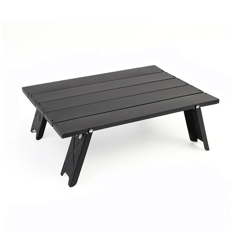 Modern Simplicity Rectangular Aluminum Alloy Foldable Outdoor Camping Coffee Table 1-Tier For Garden