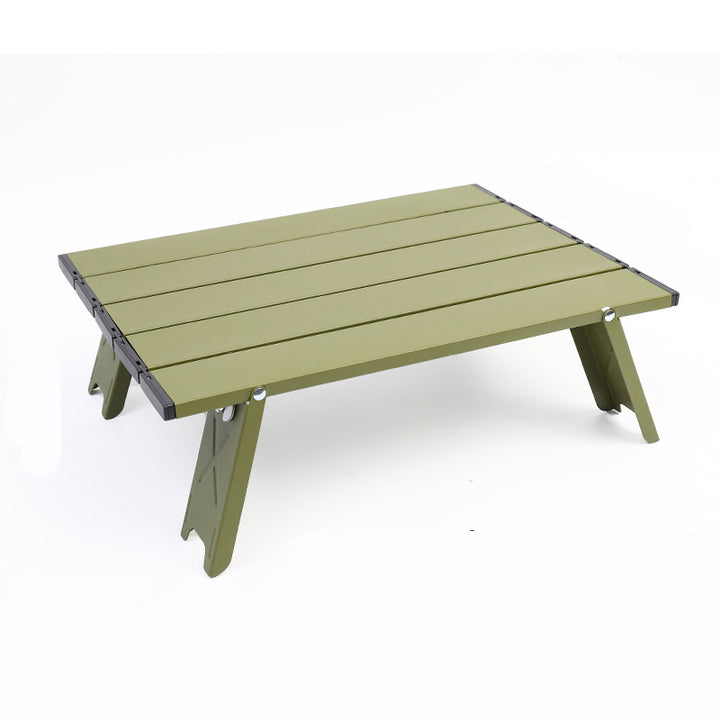 Modern Simplicity Rectangular Aluminum Alloy Foldable Outdoor Camping Coffee Table 1-Tier For Garden