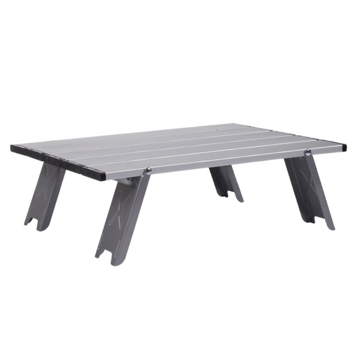 Modern Simplicity Rectangular Aluminum Alloy Foldable Outdoor Camping Coffee Table 1-Tier For Garden