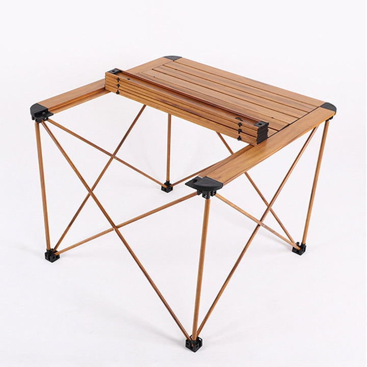 Moderner Einfachheit Quadratischer Rechteckiger Aluminium Eisen Outdoor Klappbarer Camping Kaffeetisch 1-stufig Für Garten 