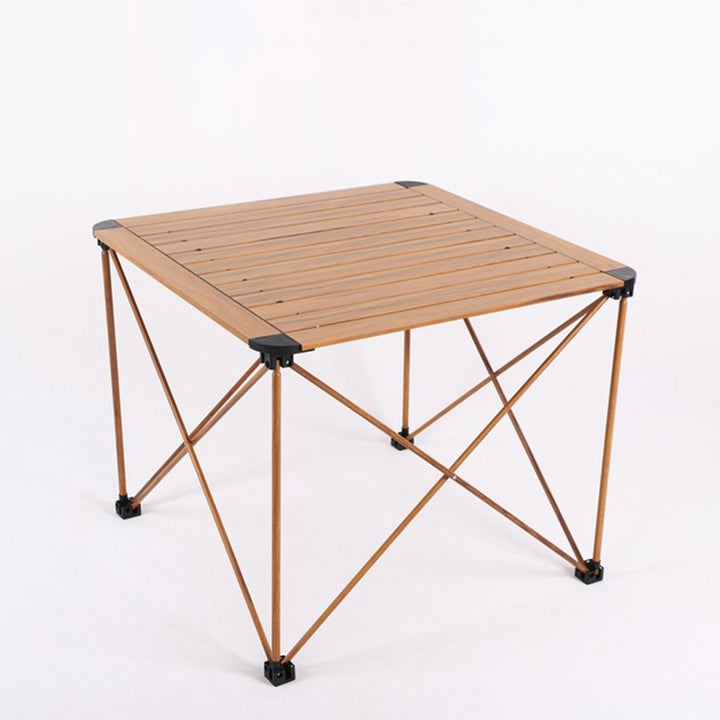 Moderner Einfachheit Quadratischer Rechteckiger Aluminium Eisen Outdoor Klappbarer Camping Kaffeetisch 1-stufig Für Garten 