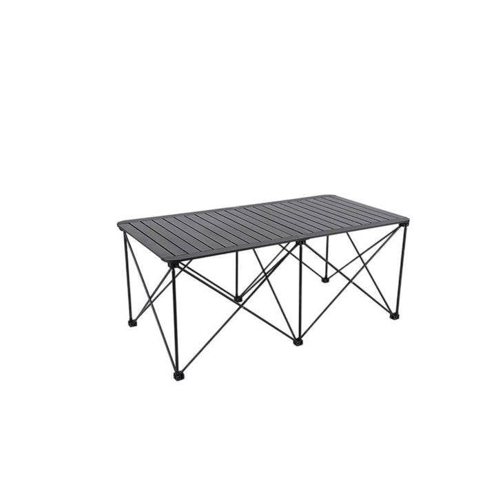Moderner Einfachheit Quadratischer Rechteckiger Aluminium Eisen Outdoor Klappbarer Camping Kaffeetisch 1-stufig Für Garten 