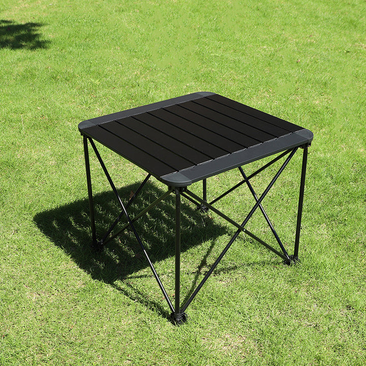 Modern Simplicity Square Rectangle Aluminum Iron Outdoor Foldable Camping Coffee Table 1-Tier For Garden