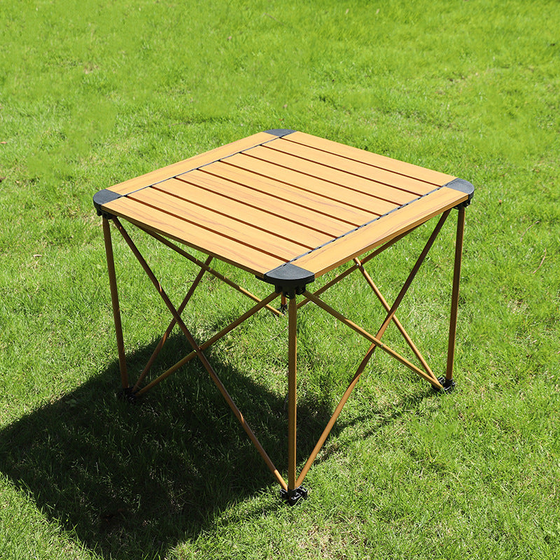 Moderner Einfachheit Quadratischer Rechteckiger Aluminium Eisen Outdoor Klappbarer Camping Kaffeetisch 1-stufig Für Garten 