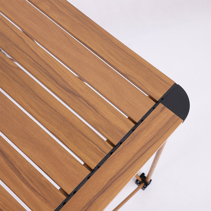 Moderner Einfachheit Quadratischer Rechteckiger Aluminium Eisen Outdoor Klappbarer Camping Kaffeetisch 1-stufig Für Garten 