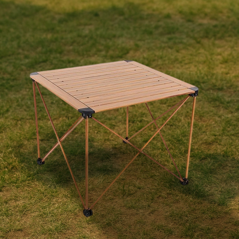 Moderner Einfachheit Quadratischer Rechteckiger Aluminium Eisen Outdoor Klappbarer Camping Kaffeetisch 1-stufig Für Garten 
