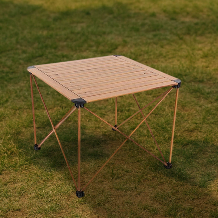 Moderner Einfachheit Quadratischer Rechteckiger Aluminium Eisen Outdoor Klappbarer Camping Kaffeetisch 1-stufig Für Garten 