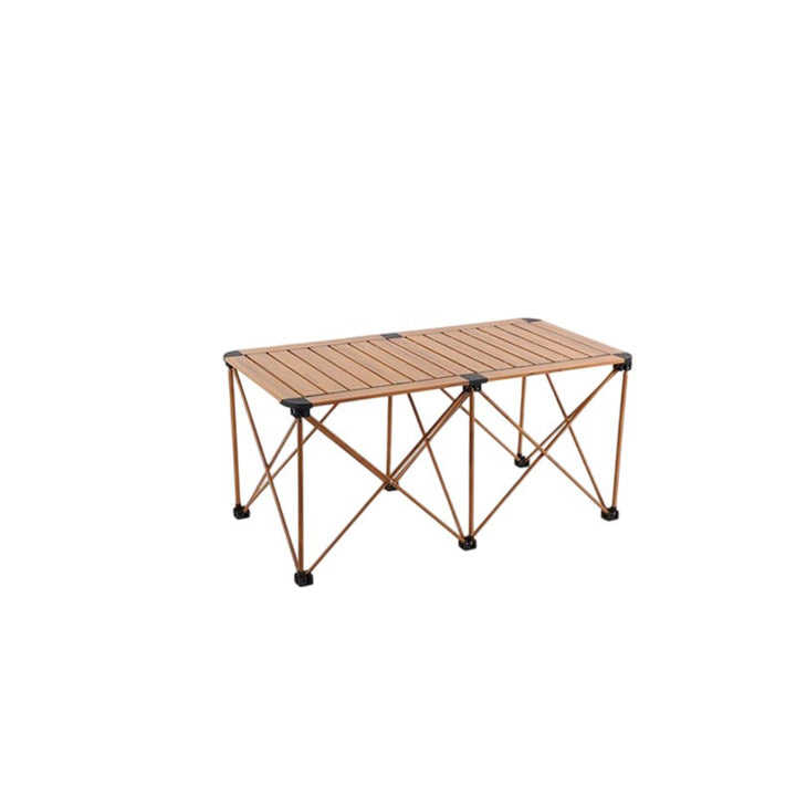 Moderner Einfachheit Quadratischer Rechteckiger Aluminium Eisen Outdoor Klappbarer Camping Kaffeetisch 1-stufig Für Garten 