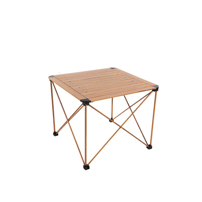 Moderner Einfachheit Quadratischer Rechteckiger Aluminium Eisen Outdoor Klappbarer Camping Kaffeetisch 1-stufig Für Garten 