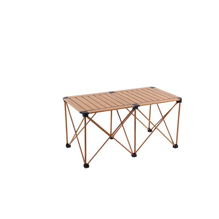 Moderner Einfachheit Quadratischer Rechteckiger Aluminium Eisen Outdoor Klappbarer Camping Kaffeetisch 1-stufig Für Garten 