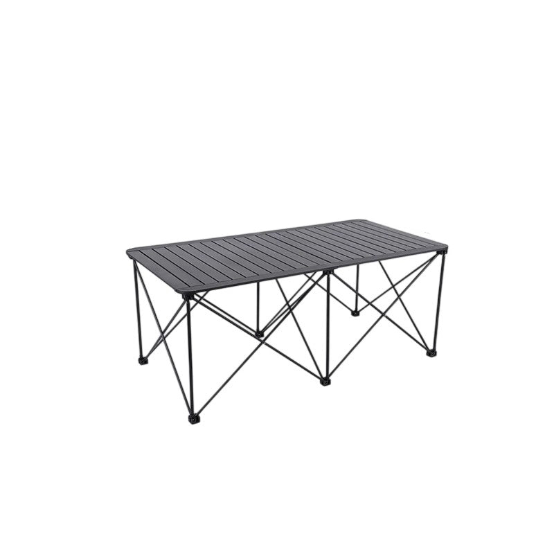 Moderner Einfachheit Quadratischer Rechteckiger Aluminium Eisen Outdoor Klappbarer Camping Kaffeetisch 1-stufig Für Garten 