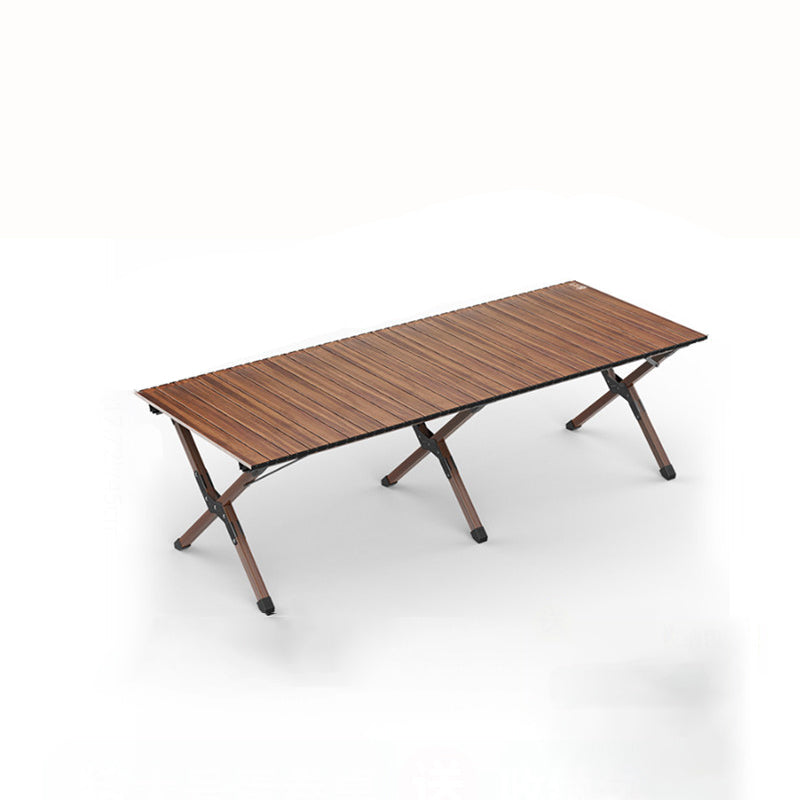 Moderner minimalistischer rechteckiger Campingtisch aus Kohlenstoffstahl für den Außenbereich, klappbar, 1-stufig, für den Garten 