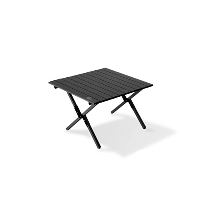 Moderner minimalistischer rechteckiger Campingtisch aus Kohlenstoffstahl für den Außenbereich, klappbar, 1-stufig, für den Garten 