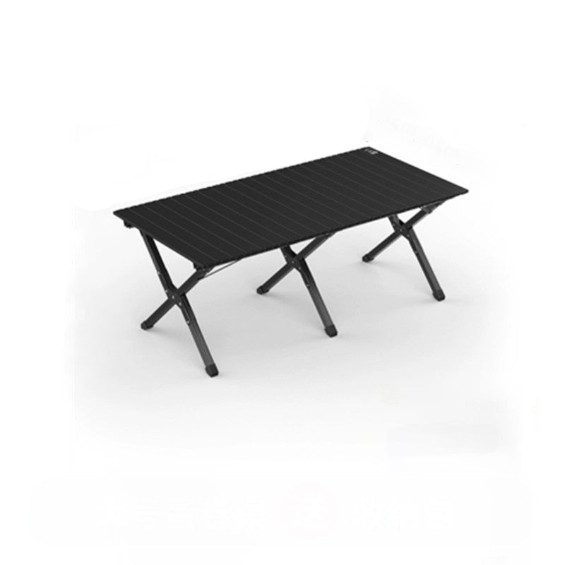 Moderner minimalistischer rechteckiger Campingtisch aus Kohlenstoffstahl für den Außenbereich, klappbar, 1-stufig, für den Garten 