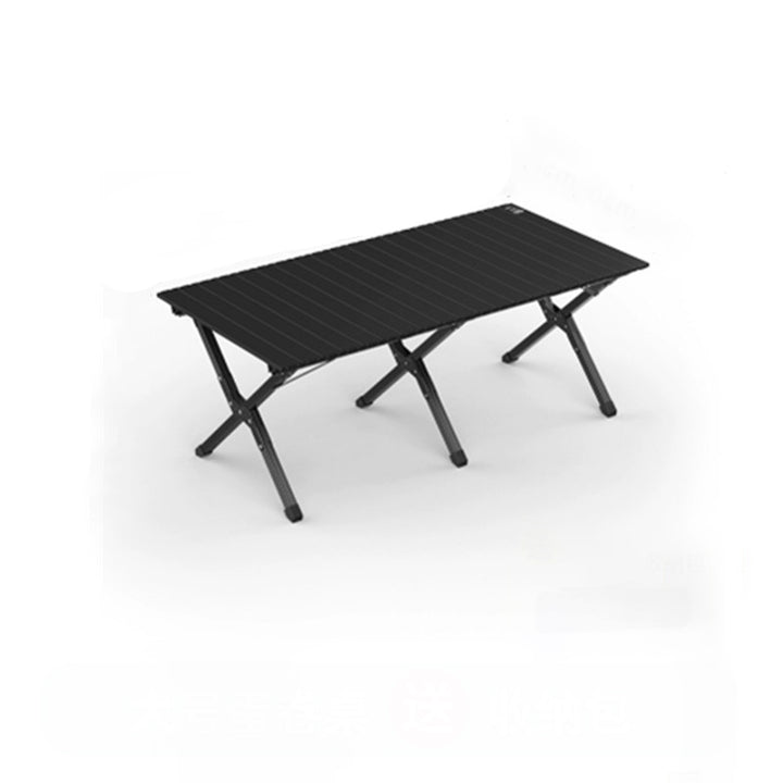 Moderner minimalistischer rechteckiger Campingtisch aus Kohlenstoffstahl für den Außenbereich, klappbar, 1-stufig, für den Garten 