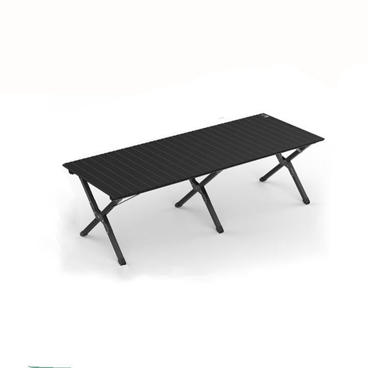 Moderner minimalistischer rechteckiger Campingtisch aus Kohlenstoffstahl für den Außenbereich, klappbar, 1-stufig, für den Garten 