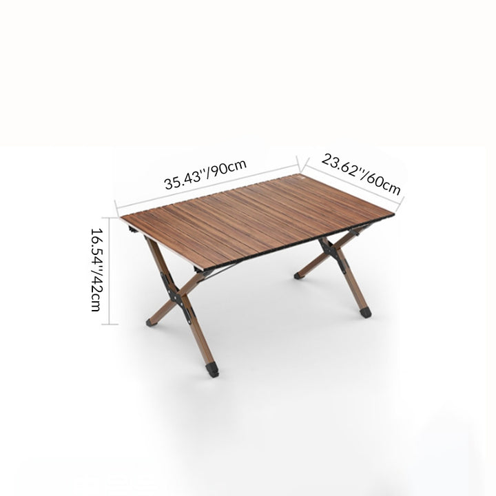 Moderner minimalistischer rechteckiger Campingtisch aus Kohlenstoffstahl für den Außenbereich, klappbar, 1-stufig, für den Garten 