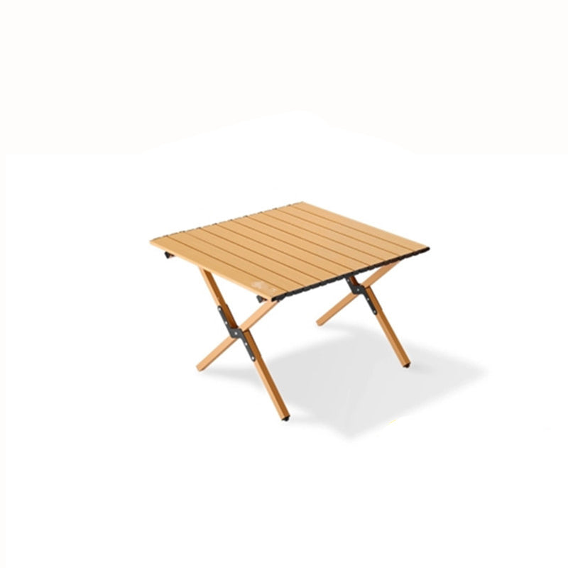 Moderner minimalistischer rechteckiger Campingtisch aus Kohlenstoffstahl für den Außenbereich, klappbar, 1-stufig, für den Garten 