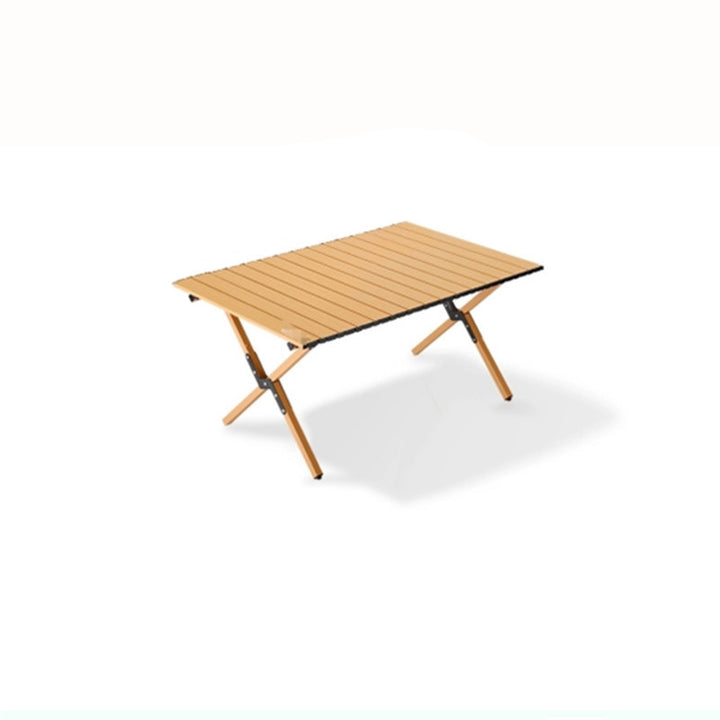 Moderner minimalistischer rechteckiger Campingtisch aus Kohlenstoffstahl für den Außenbereich, klappbar, 1-stufig, für den Garten 