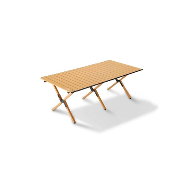 Moderner minimalistischer rechteckiger Campingtisch aus Kohlenstoffstahl für den Außenbereich, klappbar, 1-stufig, für den Garten 