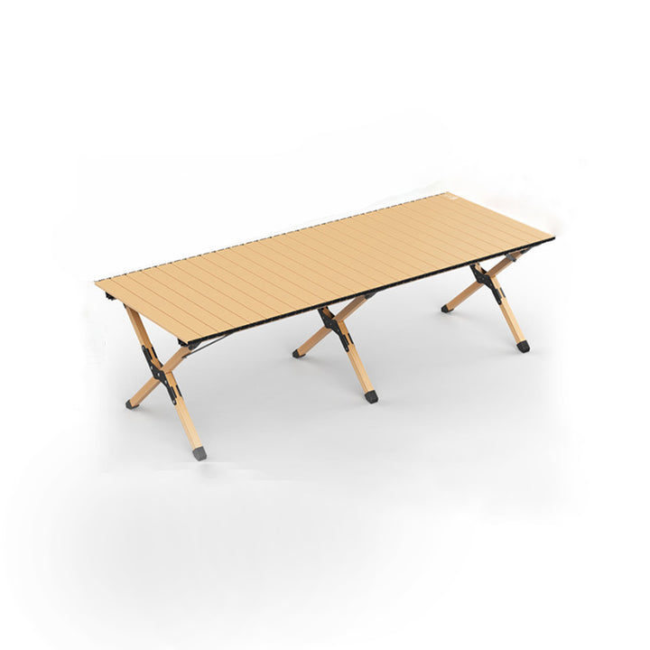 Moderner minimalistischer rechteckiger Campingtisch aus Kohlenstoffstahl für den Außenbereich, klappbar, 1-stufig, für den Garten 