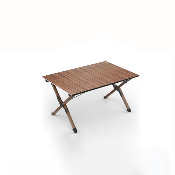 Moderner minimalistischer rechteckiger Campingtisch aus Kohlenstoffstahl für den Außenbereich, klappbar, 1-stufig, für den Garten 
