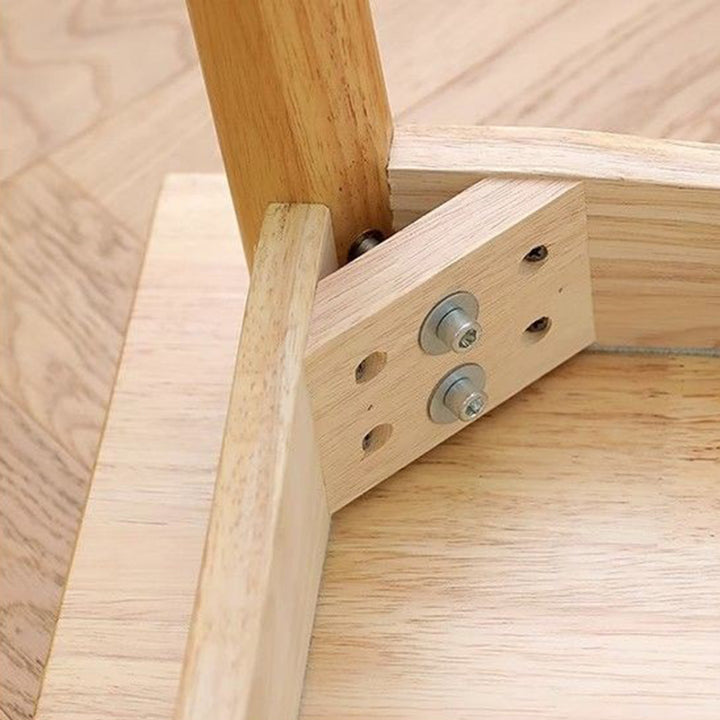 2～6人用のモダンなミニマリスト長方形折りたたみ式MDF＆ラバーウッド製メタルダイニングテーブル 