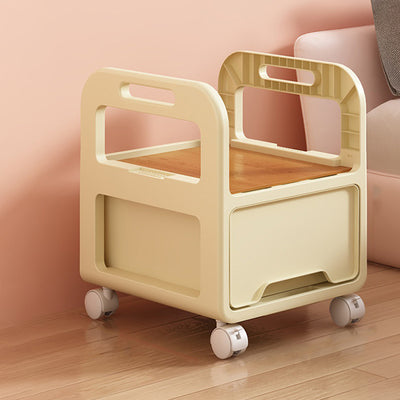 Modern Minimalist Rectangular PP Movable Detachable Storage Cabinet 2/3/4-Tier For Living Room