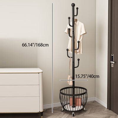 Moderner Art Deco Baumzweig Kohlenstoffstahl 4/6-Poliger Beweglicher Aufbewahrungsschrank Für Schlafzimmer 