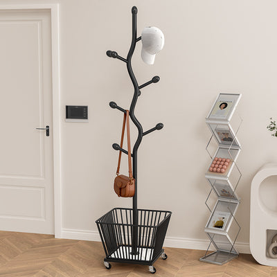 Moderner Art Deco Kaktus Kohlenstoffstahl 1-Korb Beweglicher Aufbewahrungsschrank für das Schlafzimmer 