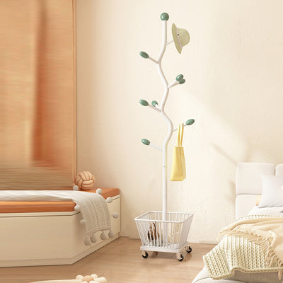 Moderner Art Deco Kaktus Kohlenstoffstahl 1-Korb Beweglicher Aufbewahrungsschrank für das Schlafzimmer 